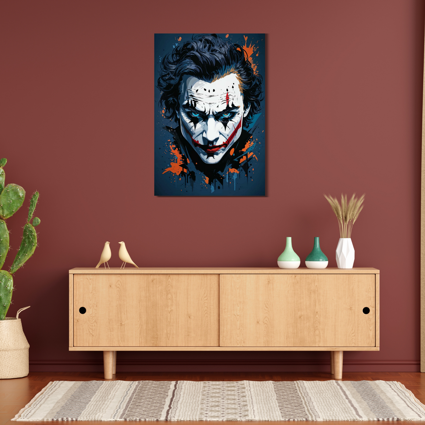 Joker Blue and White