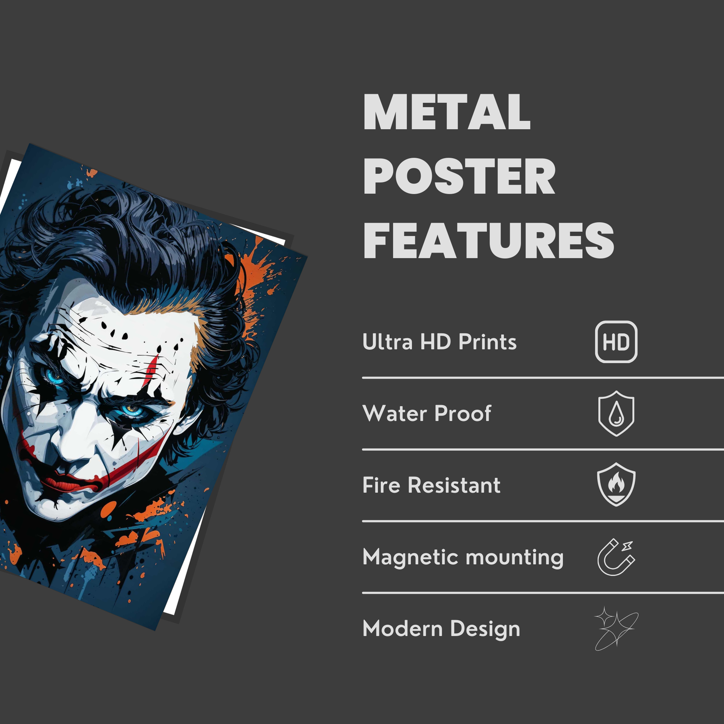 Joker Blue and White