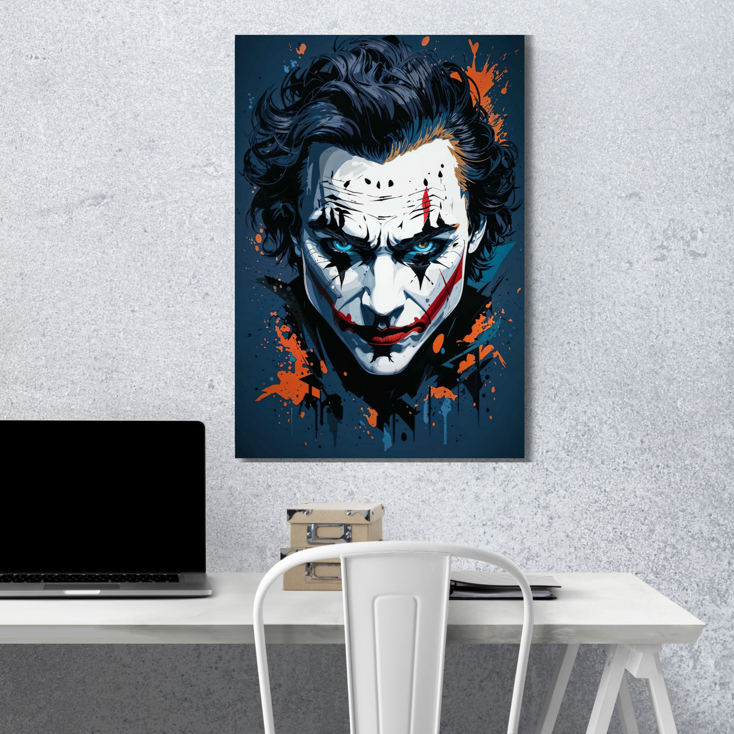 Joker Blue and White