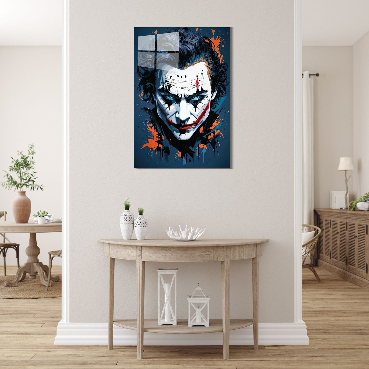 Joker Blue and White