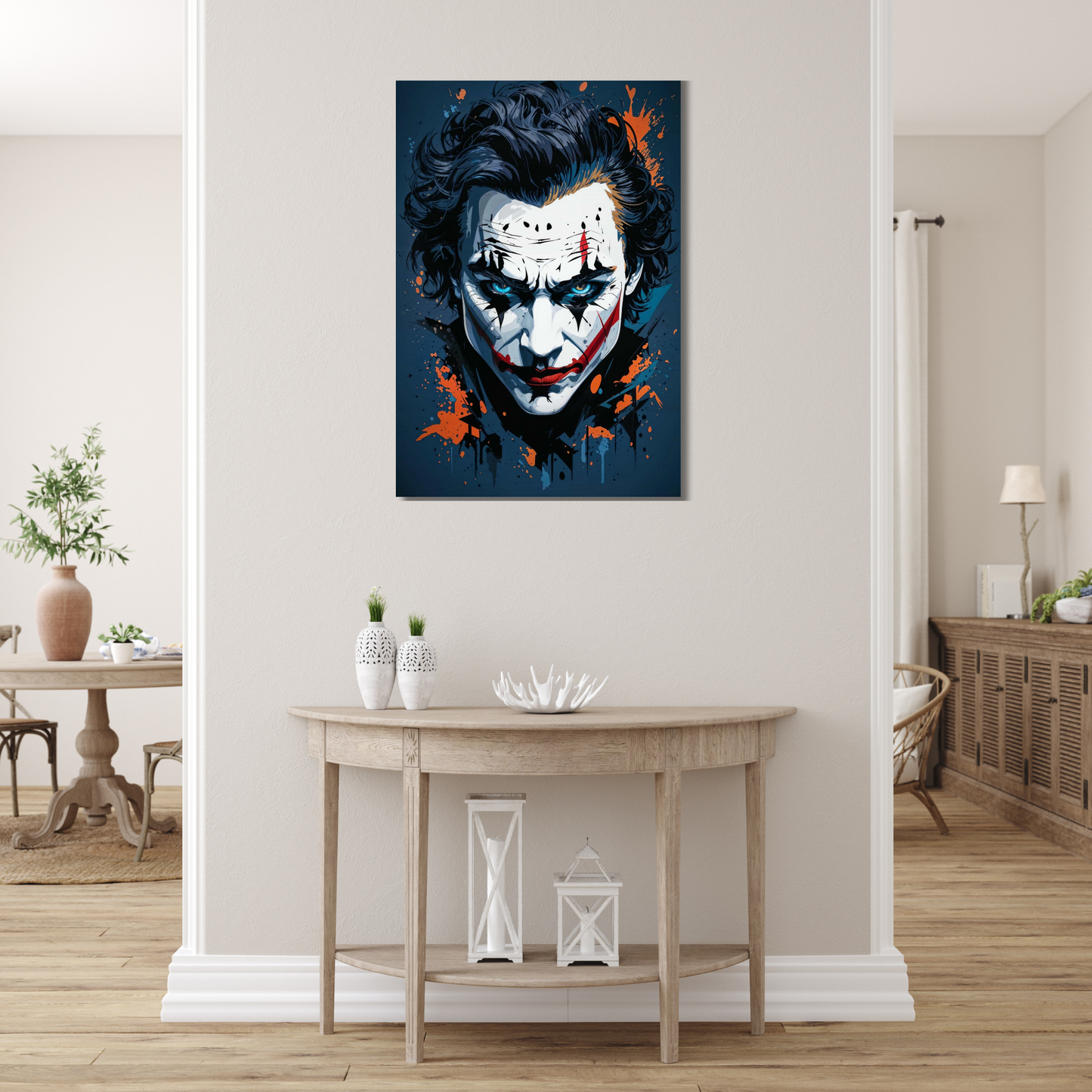 Joker Blue and White