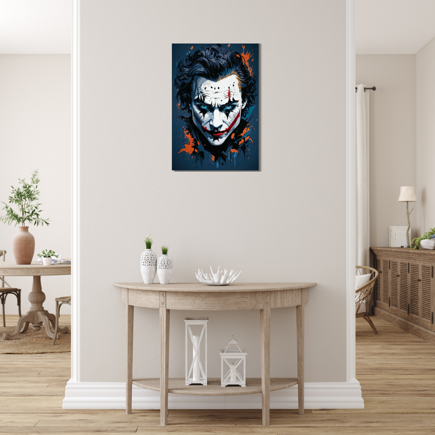Joker Blue and White