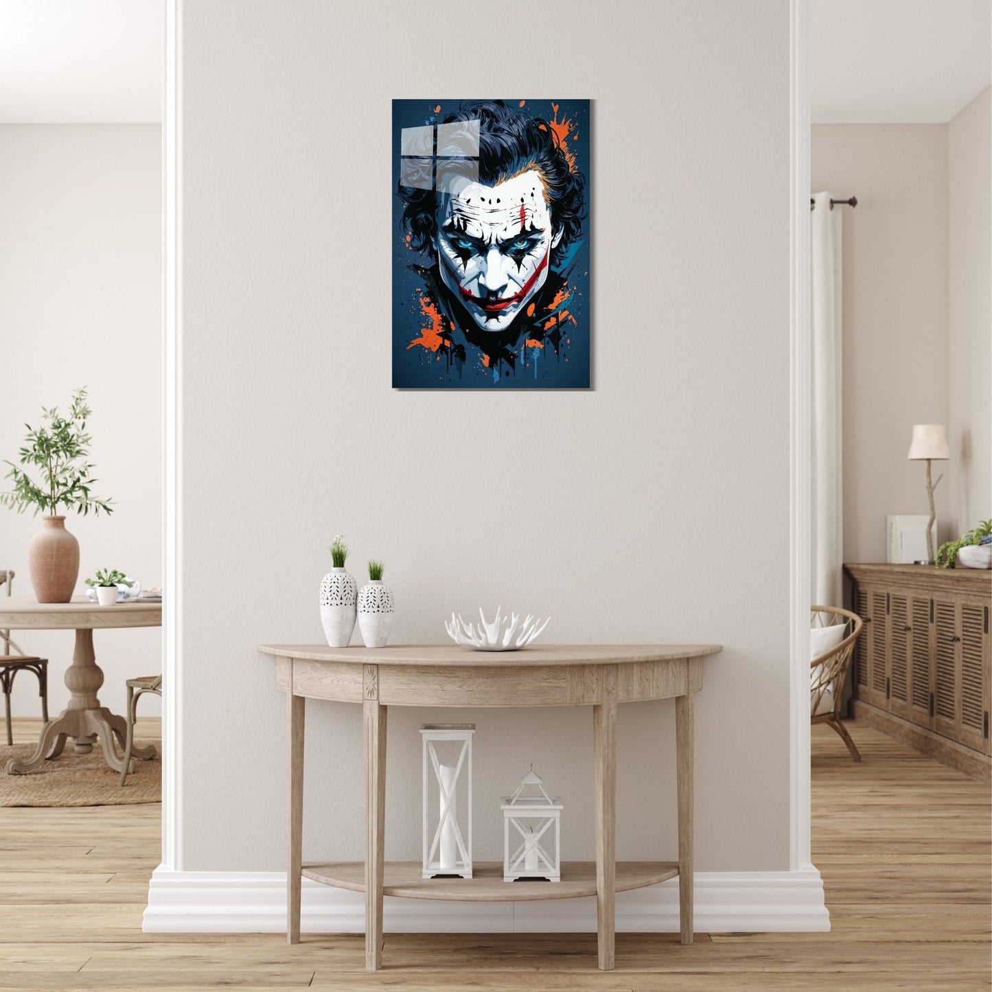 Joker Blue and White