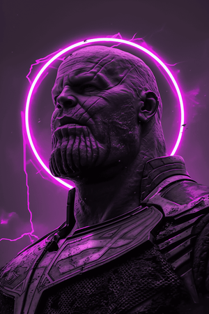 Thanos Purple Neon