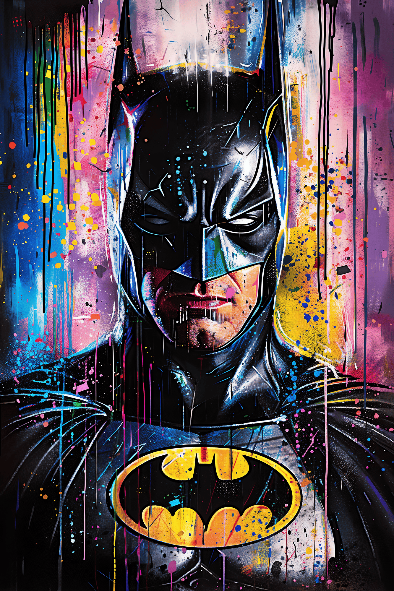 Batman Colored Neon