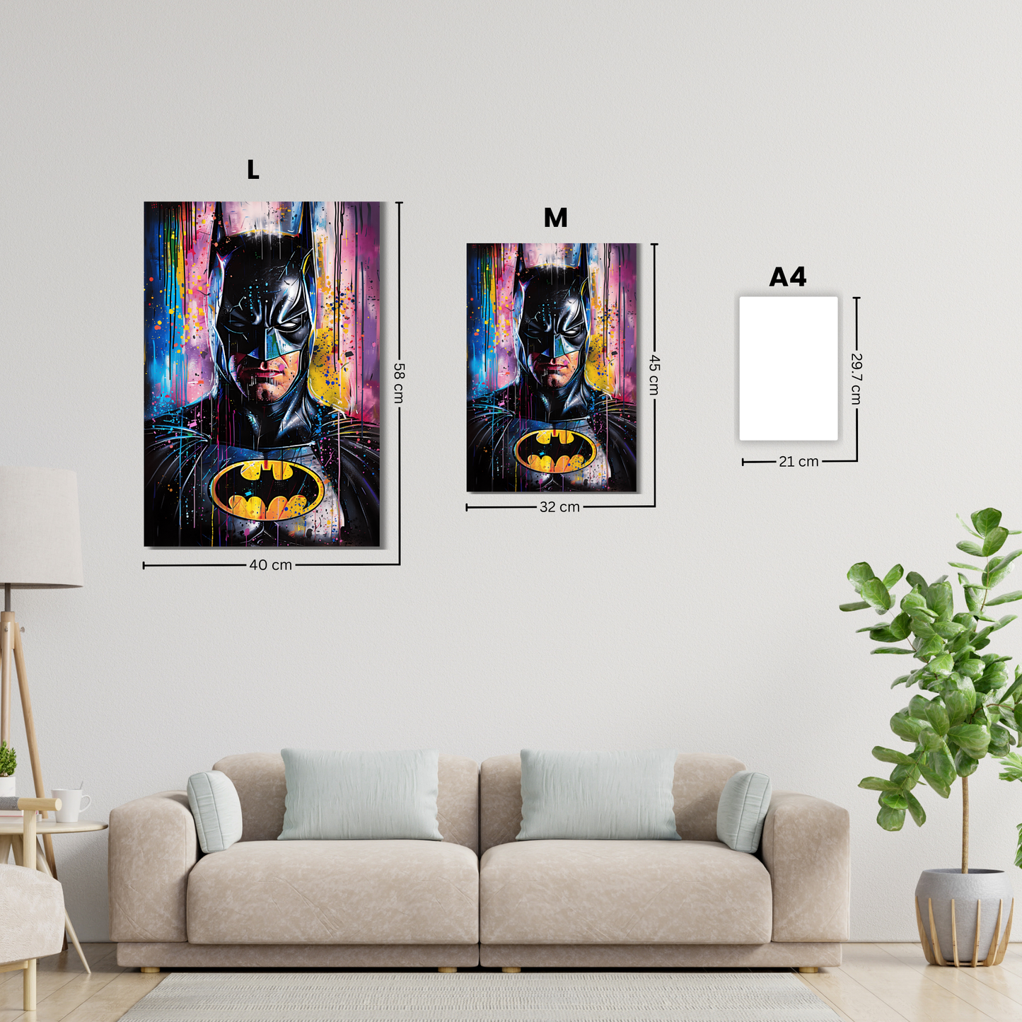 Batman Colored Neon