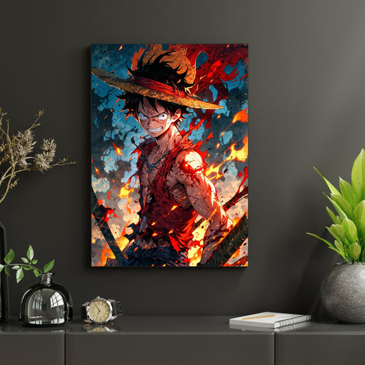 Flameborn Pirate - luffy - Vaulted Arts