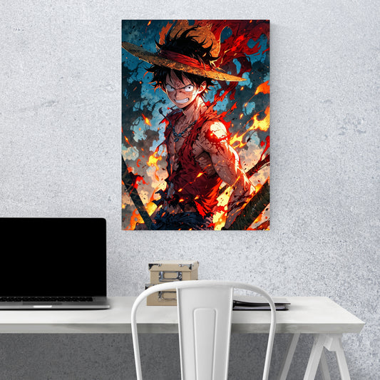 Flameborn Pirate - luffy - Vaulted Arts