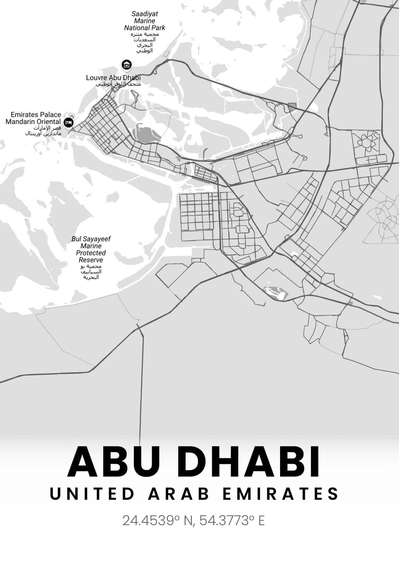 Abu Dhabi Map