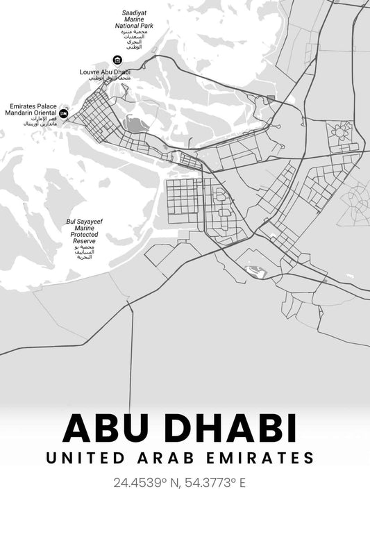 Abu Dhabi Map