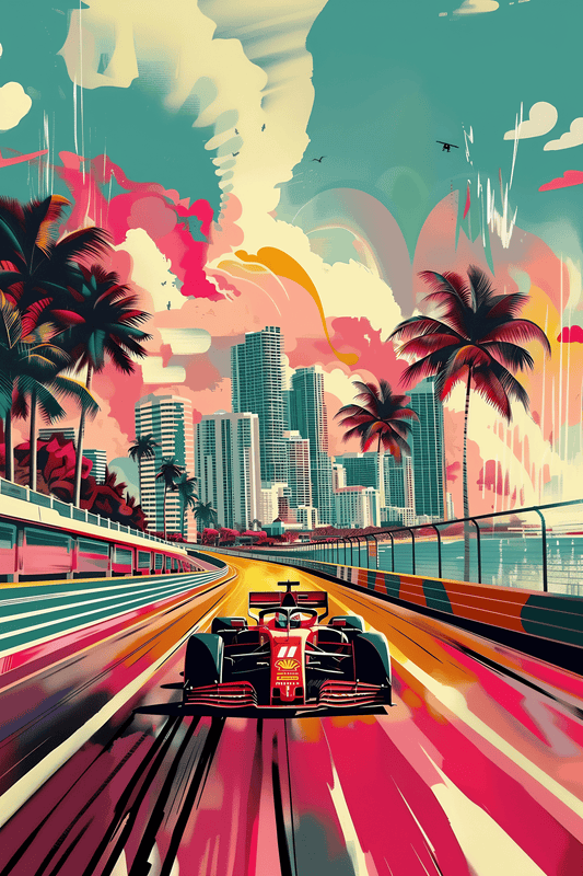 Miami-inspired F1 - Vaulted Arts