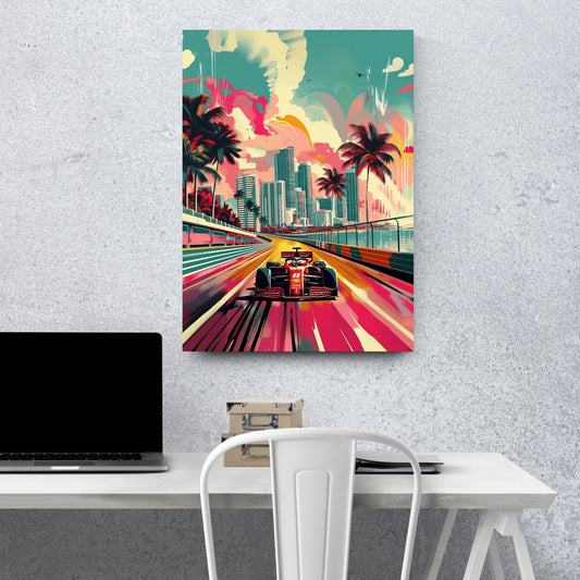 Miami-inspired F1 - Vaulted Arts