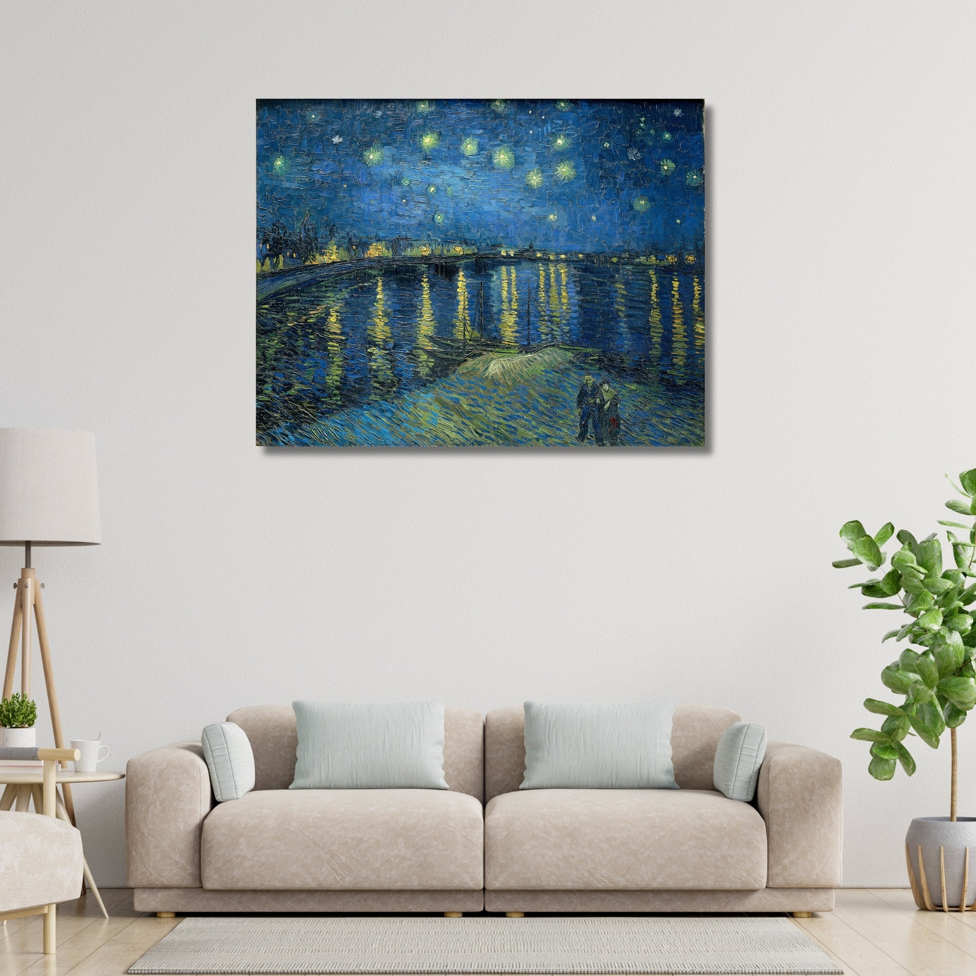 Starry Night Over the Rhone (Vincent van Gogh) - Vaulted Arts