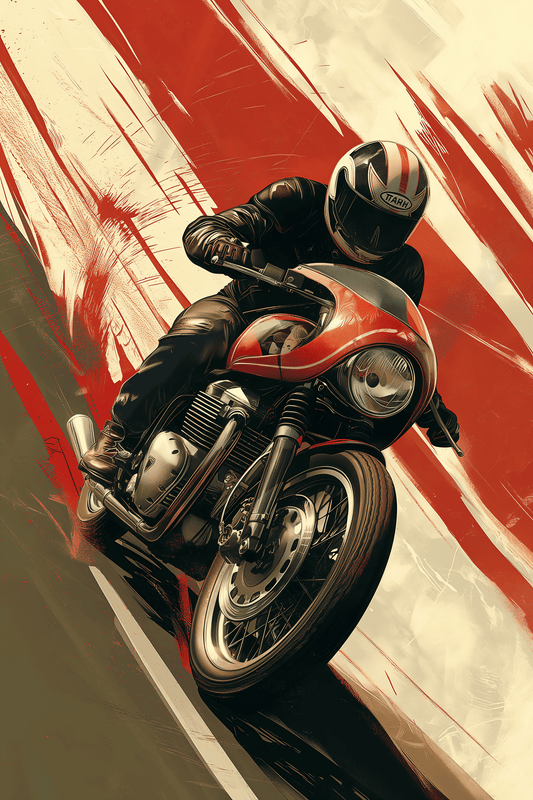 Thrill of motorcycle riding - Vaulted Arts