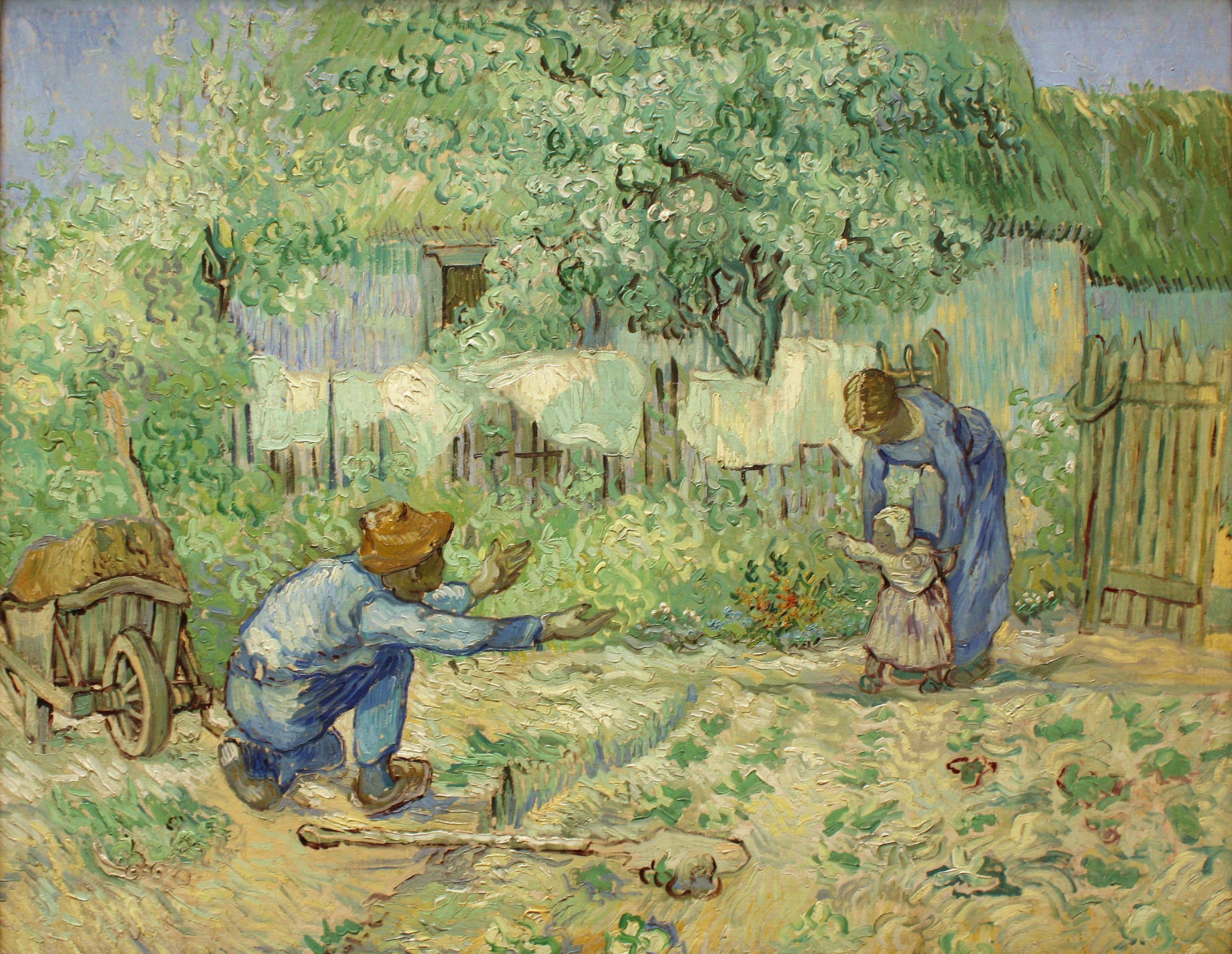 First Steps (after Millet) - Vincent van Gogh - Vaulted Arts